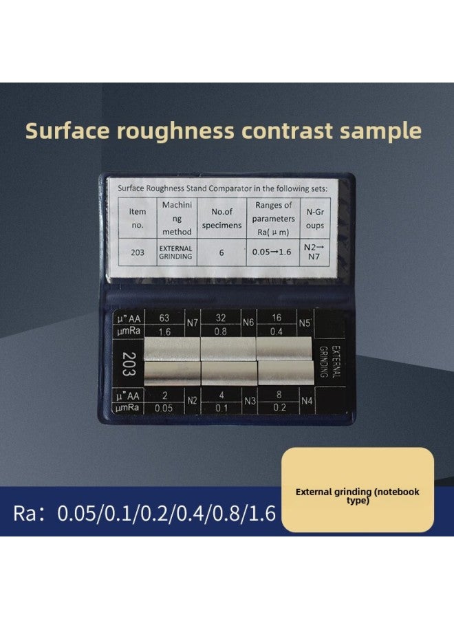 Mountain Test Surface Roughness Comparison Sample Block Comparison Model Lathe Vertical Milling Flat Milling Grinding External Grinding Flat Grinding Planer-Model:External Grinding (notebook Type) - Image 1