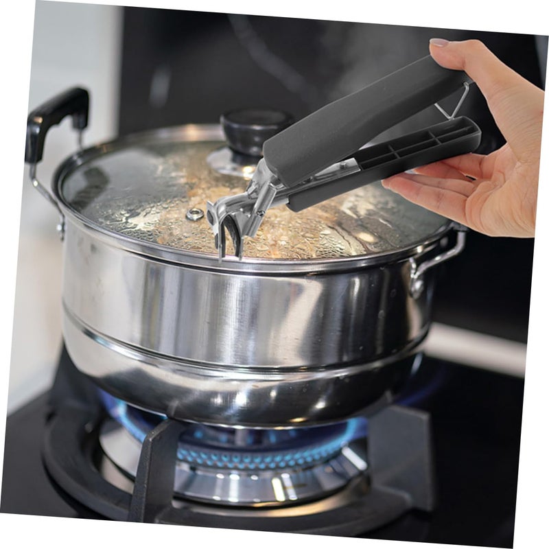 Stainless Steel Hot Plate Gripper Set of 4 Anti Scald Bowl Clip for Outdoor Camping Kitchen Use - Image 5