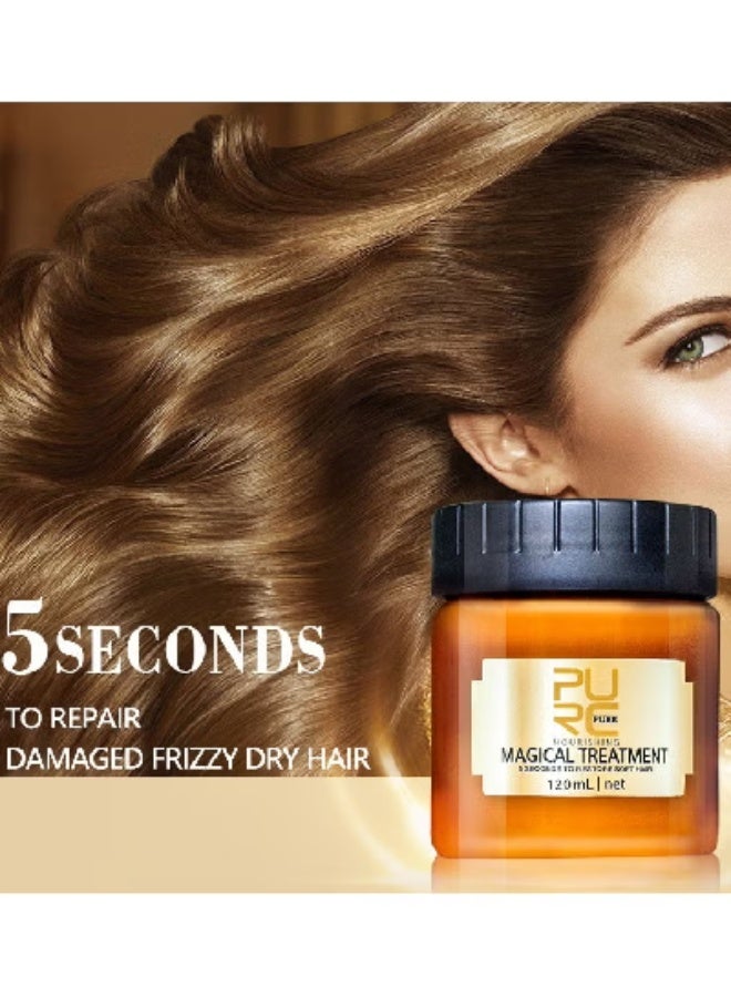 PURC Magical Keratin Hair Treatment Mask 120ml – 5-Second Deep Repair, Smooth & Shine Hair Mask for Damaged and Frizzy Hair, Keratin & Protein Hair Care - Image 4