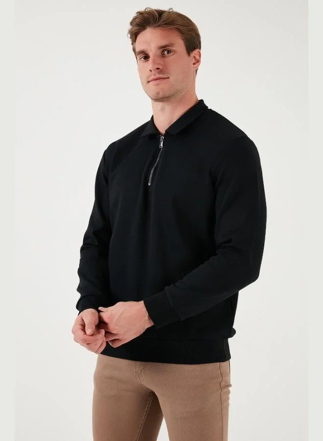 Buratti  Buratti Cotton Regular Fit Half Zipper 2-Pack Polo Collar Sweat Men's SWEAT 5905789S2 for Men | Best Price UAE