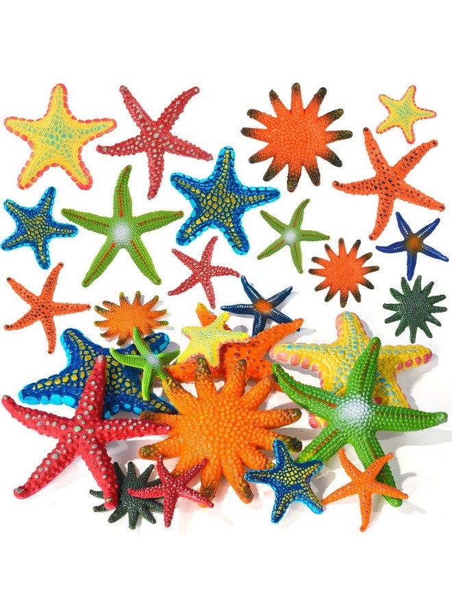 ZAUGONTW 14 Pieces Diving Starfish Pool Toy, Colorful Starfish Set Summer Swimming Diving Toys Set, Starfish Sea Animals Set, Dive Throw Toy Set Underwater Swimming Toy - Image 1