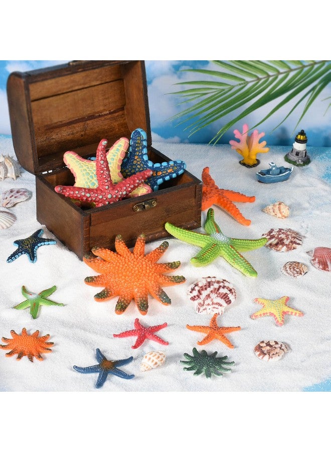 ZAUGONTW 14 Pieces Diving Starfish Pool Toy, Colorful Starfish Set Summer Swimming Diving Toys Set, Starfish Sea Animals Set, Dive Throw Toy Set Underwater Swimming Toy - Image 3