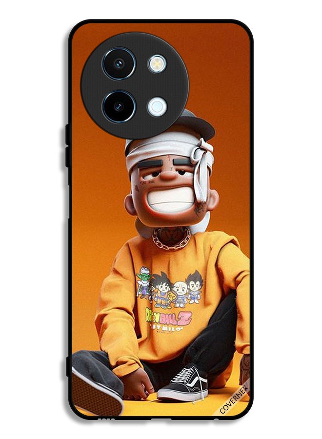 Covernex Vivo Y38 5G Protective Case Cover Tired Injured Boy Art - Image 1