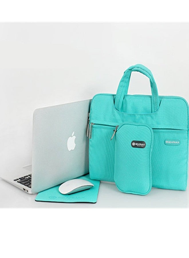 Gearmax Laptop Bag, 15.4 Inch Nylon Fiber Waterproof & Shockproof Briefcase Sleeve Bag Durable Carrying case with Handles and Mouse Pad for MacBook Air Pro/Dell/Surface (15.4 Inches, Blue) - Image 2
