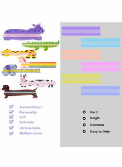 Y&D Guided Reading Strips, 7 Kind Animals Winspeed Highlight Strips Colored Overlay Bookmarks Tracking Rulers  - Image 2