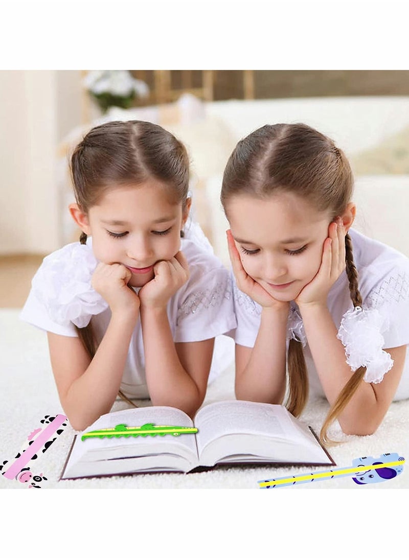 Y&D - Guided Reading Strips, 7 Kind Animals Winspeed Highlight Strips Colored Overlay Bookmarks Tracking Rulers - Image 1