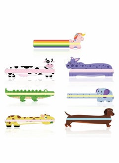 Y&D Guided Reading Strips, 7 Kind Animals Winspeed Highlight Strips Colored Overlay Bookmarks Tracking Rulers  - Image 1