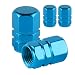 Alpmosn Aluminum Tire Stem Valve Caps Wheel Valve Covers Car Dustproof Tire Cap Cover Accessories Universal for SUV Car Bike and MotorcycleHexagon Shape 4PCS Light Blue - Image 2