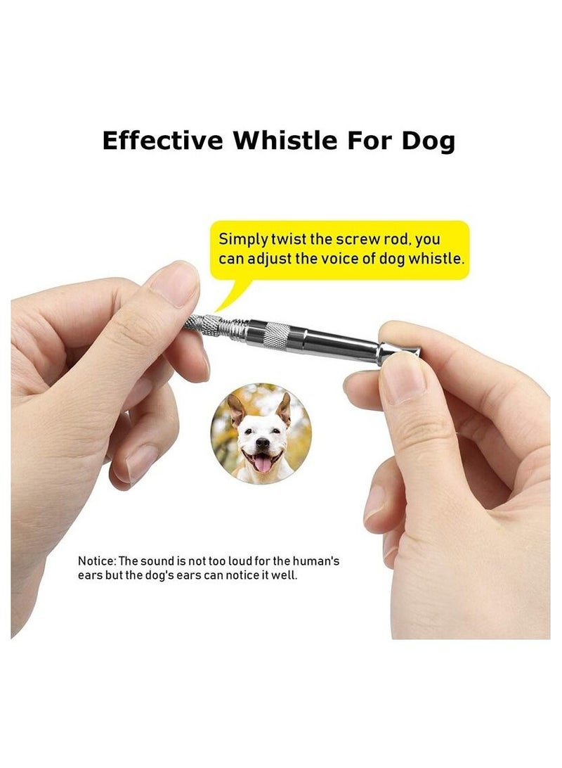 SYOSI صفارة الكلاب، عبوة من 3 صفارات احترافية للكلاب لإيقاف النباح، تدريب على الاستدعاء، صفارات صامتة بالموجات فوق الصوتية لتدريب الكلاب على إيقاف النباح، أجهزة تحكم للكلاب المجاورة، مع حبل أسود - Image 5