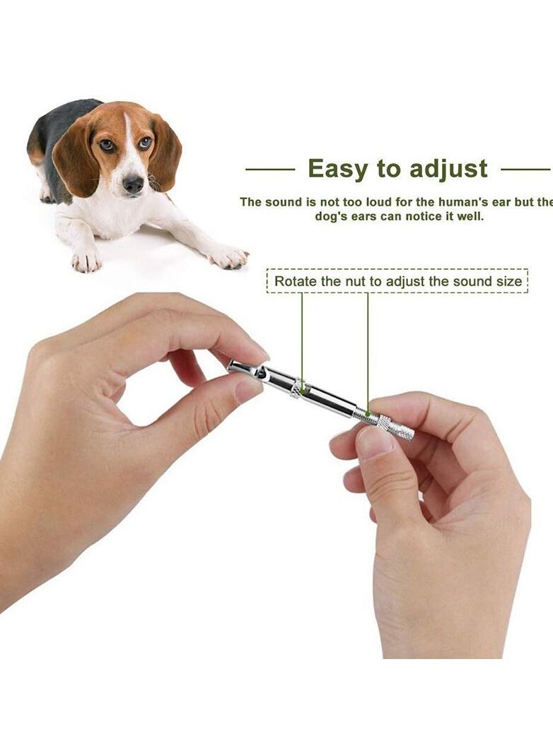 SYOSI صفارة الكلاب، عبوة من 3 صفارات احترافية للكلاب لإيقاف النباح، تدريب على الاستدعاء، صفارات صامتة بالموجات فوق الصوتية لتدريب الكلاب على إيقاف النباح، أجهزة تحكم للكلاب المجاورة، مع حبل أسود - Image 4