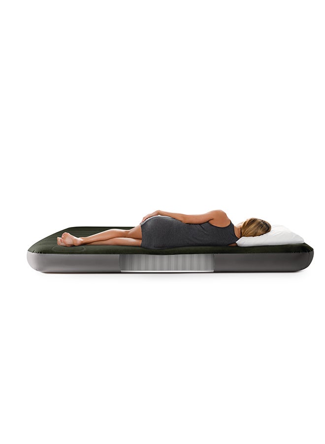 INTEX Dura Beam Downy Airbed With Foot Bip Queen Size pvc Green/Grey - Image 3