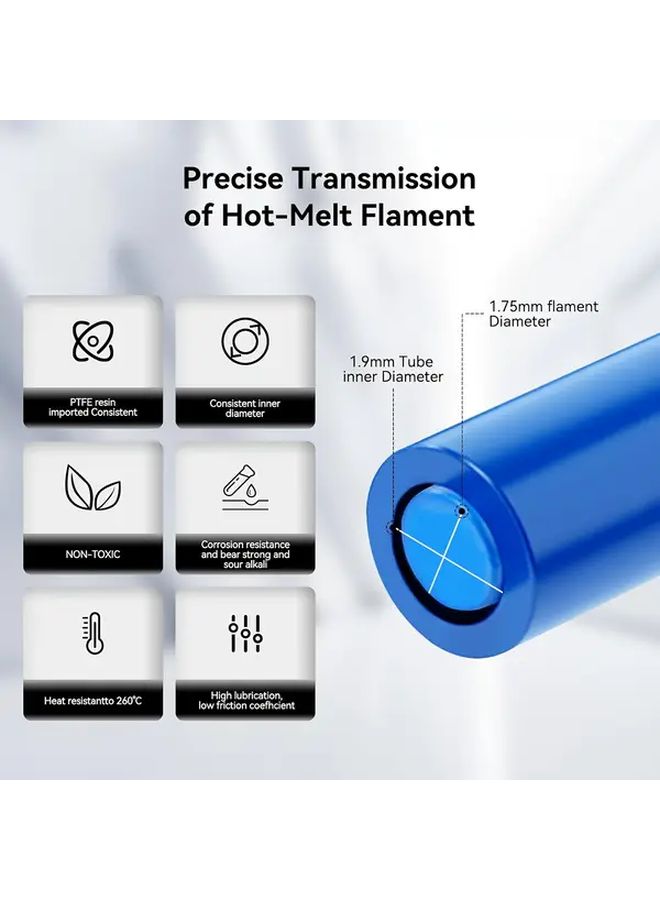 Teflon Bowden Tube with Cutting Tool 1 Meter PC4 M6 M10 Tube Fits Ender 3 CR 10 Series Type 7 - Image 4