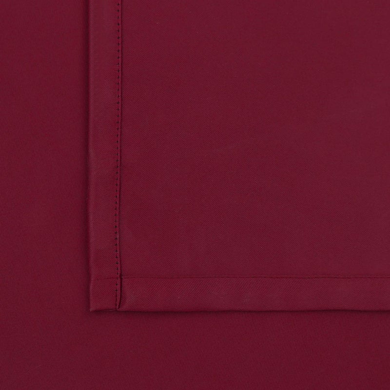 BGment Rod Pocket and Back Tab Blackout Curtains for Bedroom - Christmas Thermal Insulated Room Darkening Curtains for Living Room  2 Window Curtain Panels (38 x 45 Inch  Burgundy Red) - Image 4