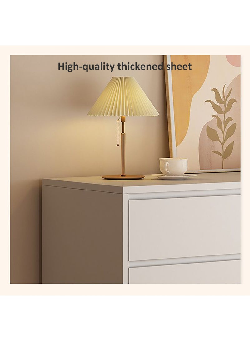 GoldenLike  خزانة تخزين عصرية، خزانة جانبية بيضاء بثلاثة أدراج لغرفة المعيشة، غرفة الطعام، غرفة النوم، 140 سم - Image 3