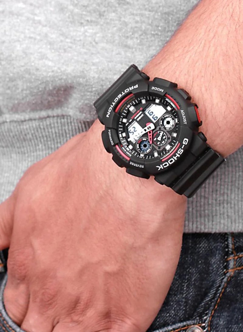 CASIO Casio Watch G Shock for Men Analog Digital Black Men's Watch GA100-1A4 - Image 3