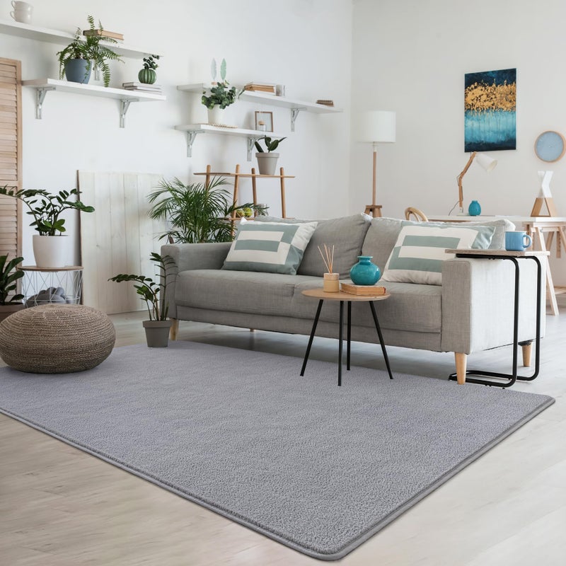 Keeko Soft Area Rugs for Bedroom Living Room  2x3 Grey Modern Indoor Low Pile Fluffy Small Rug Door Mat Machine Washable Non Slip Thickened Memory Foam Rug Carpet for Kitchen Nursery Room Decor - Image 2