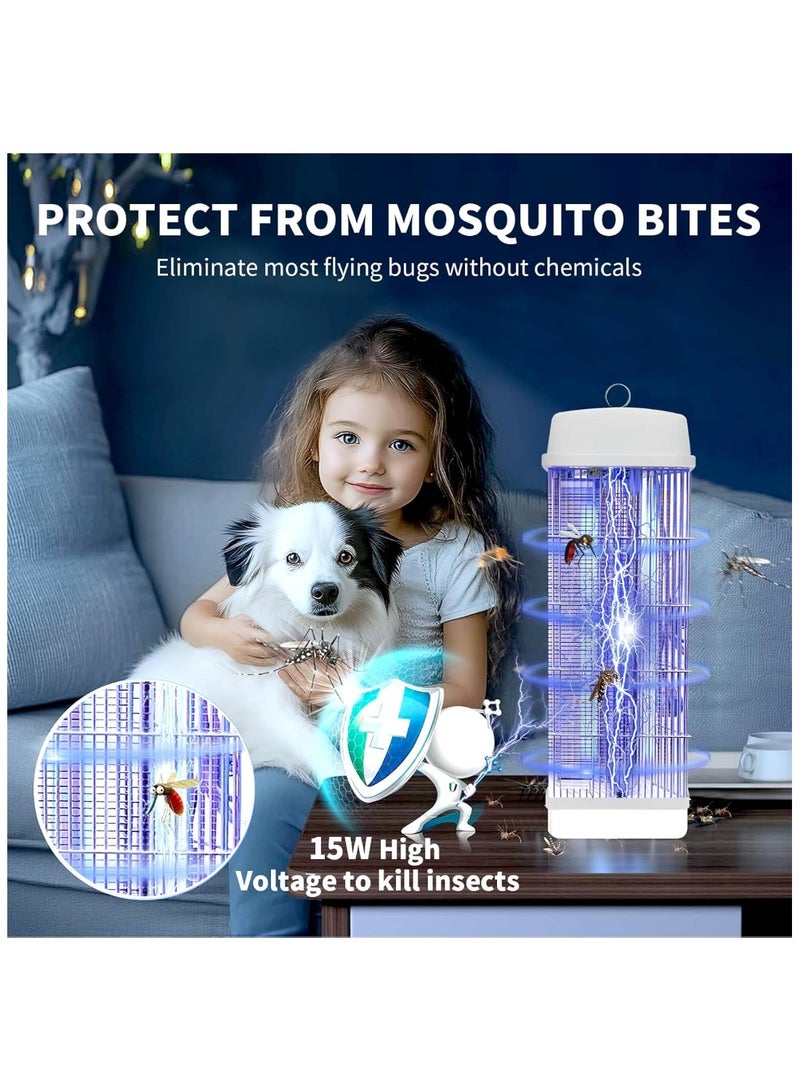 بيتشو قاتل الحشرات الكهربائي، قاتل البعوض، مصباح قاتل البعوض، مصيدة حشرات كهربائية، مصيدة حشرات أصلية 100%، مصيدة البعوض والذباب للحشرات في المنزل والفناء والحديقة الخلفية والتخييم، داخلي وخارجي - Image 3