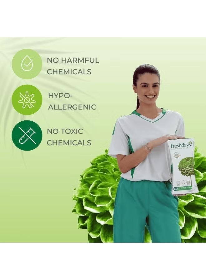 فريش دايز فوط صحية يومية عادية، مرنة وناعمة للغاية، (52+20مجانا)  72 فوطة - Image 4