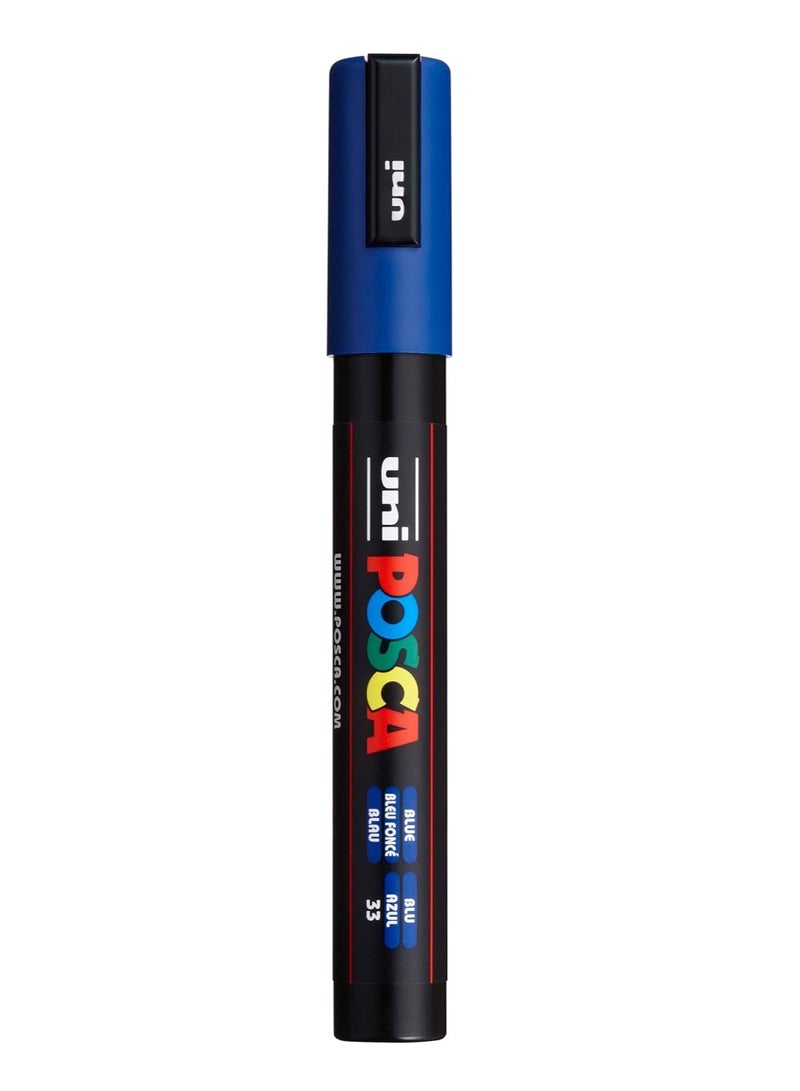 POSCA قلم طلاء متوسط الحجم برأس رصاصي وحبر أزرق فاتح - Image 1
