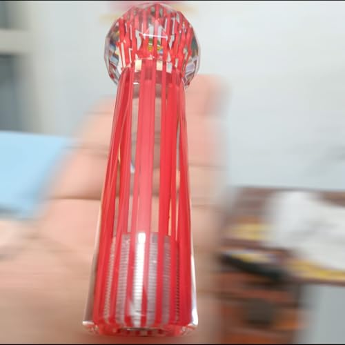 YOURKARTS.COM Microphone Crystal Gear Shift Knob – Red Bubble Styling Handle | Universal Fit for Manual/Automatic Cars | Stylish Audio Inspired Look | car Accessories 2025 - Image 2