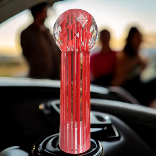 YOURKARTS.COM Microphone Crystal Gear Shift Knob – Red Bubble Styling Handle | Universal Fit for Manual/Automatic Cars | Stylish Audio Inspired Look | car Accessories 2025 - Image 5