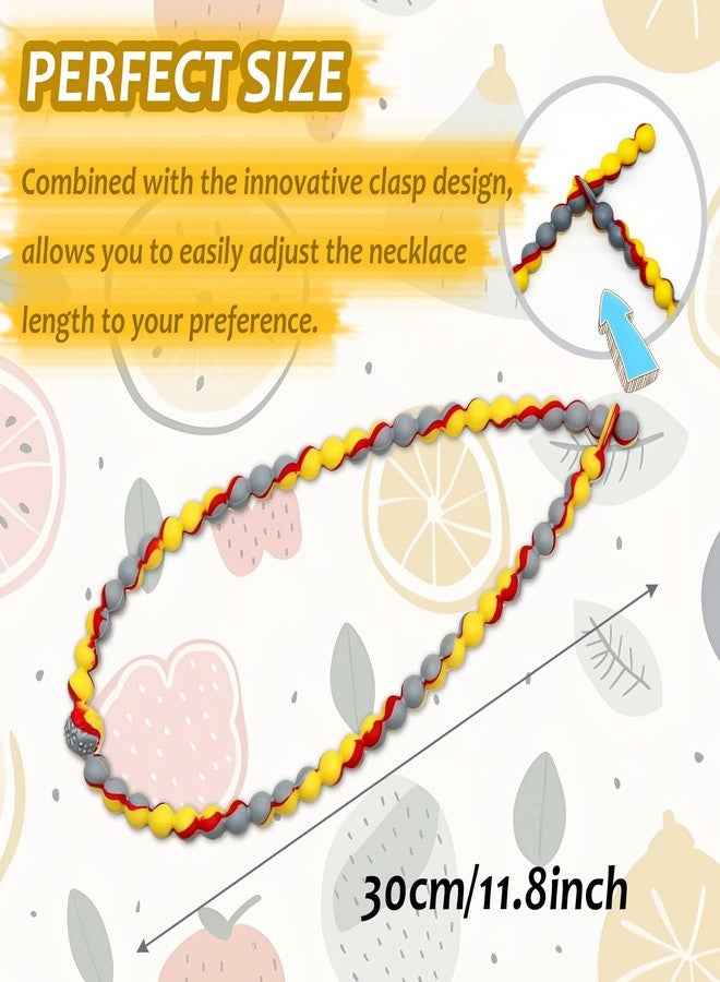 Flyaway Teething Necklace for Baby Toddler, Chew Necklaces for Sensory Kids Boys Girls - 2 PCS Silicone Chewy Necklace Sensory Chew Toys for Children Adults with Autism, ADHD, Oral Motor Stimulation - Image 2