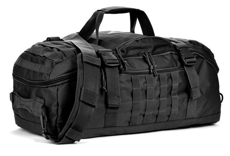 Miramrax Travel Duffle Bag Backpack for Men - Large Tactical Bags Weekender Gym Bag for Overnight Traveling Military Workout Deployment Sports (Black, 45L) - Image 1
