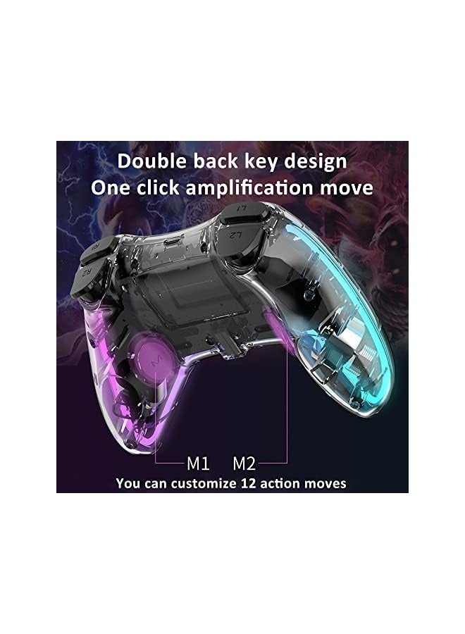 PROMASS Wireless Gaming Controller with Custom LED Light/Program Back Buttons/Vibration/Advanced Buttons Programming - Image 5