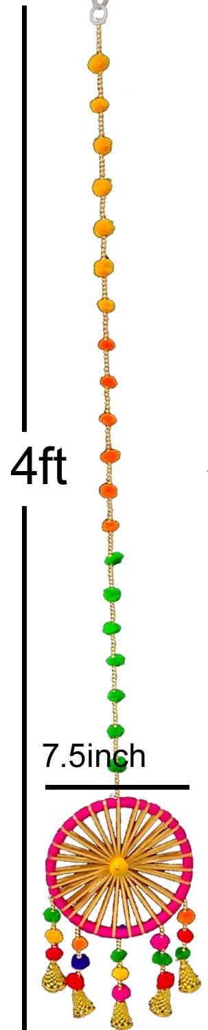 3A Featuretail Stage Backdrop Decoration Items Sets for Festivals, Pooja, Haldi, Mehandi, Birthday, Anniversary, Wedding DIY Decoration Kits. (15 Pc Set, Design Style -21) - Image 3