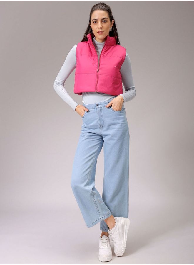 Freehand - Women Regular Fit Solid Quilted Jacket - Image 1