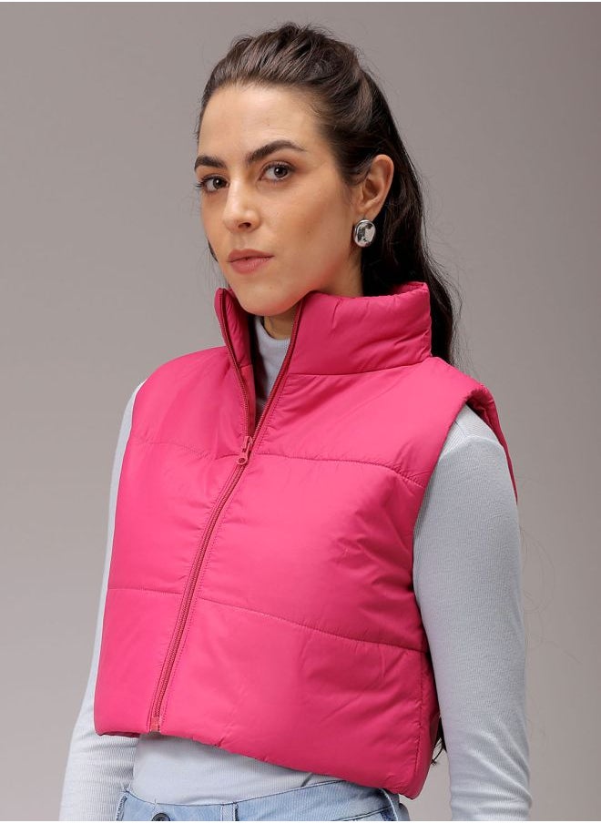 Freehand - Women Regular Fit Solid Quilted Jacket - Image 1