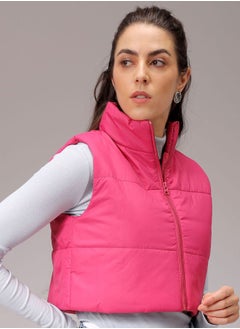 Freehand Women Regular Fit Solid Quilted Jacket  - Image 4