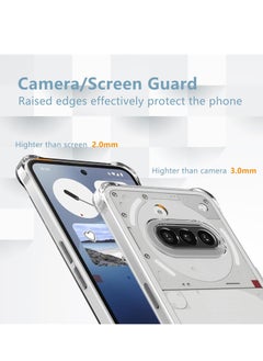 Houmt Nothing Phone 3a Case Cover Anti Yellowing Premium Clear Case with 2-Pack Nothing Phone 3a Screen Protector Tempered Glass Film High Transparency Anti-Scratch Glass For Nothing Phone 3a  - Image 2