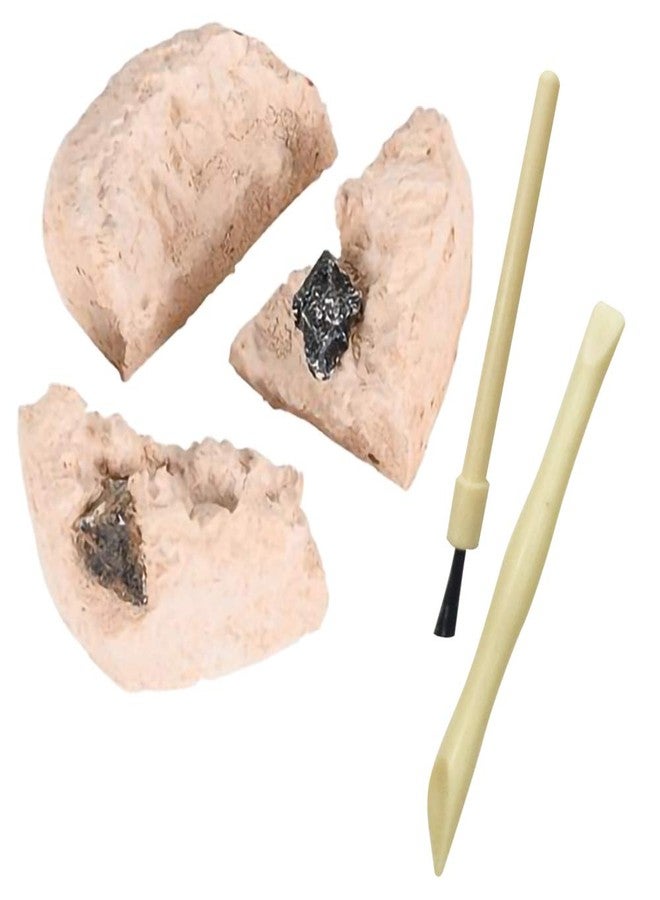 ArtCreativity 2 inch Meteorite Dig Kit, Meteorite Excavation Set with 2 Digging Tools, Fun Science Activity Toy, Educational Gift for Boys and Girls, Teaches Motor Skills and Focus - Image 1