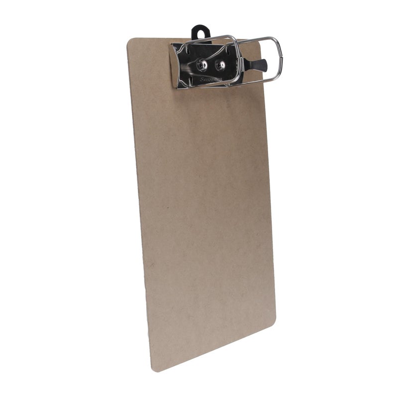 Saunders 05712 Recycled Hardboard Archboard - Brown, Letter Size Document Holder for 2 Hole Punched Documents, Locking Arch Clip - Image 4