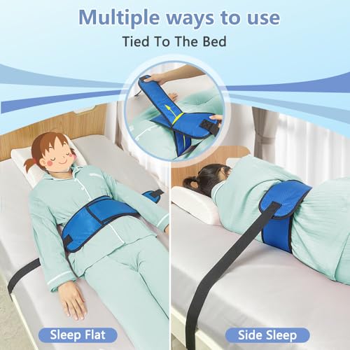 Mistuki Bed Restraint Straps Fall Prevention for Elderly Adjustable Medical Bed Straps Therapy Safety Waist Belt to Hold Patients Wheelchair Seat Harness Restraints for Adults Hospital Care Assist - Image 3