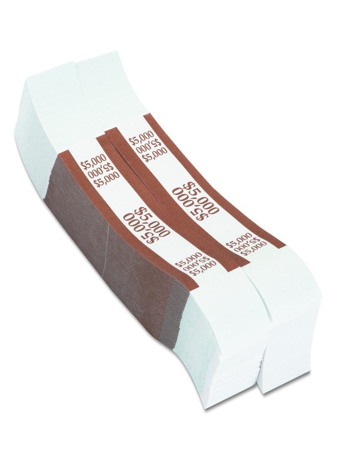 MMF Industries Currency Straps for Fifties, 5000 Dollar Capacity, 1.25 Inch Width, 1000 Straps per Box, Brown (216070I09) - Image 3