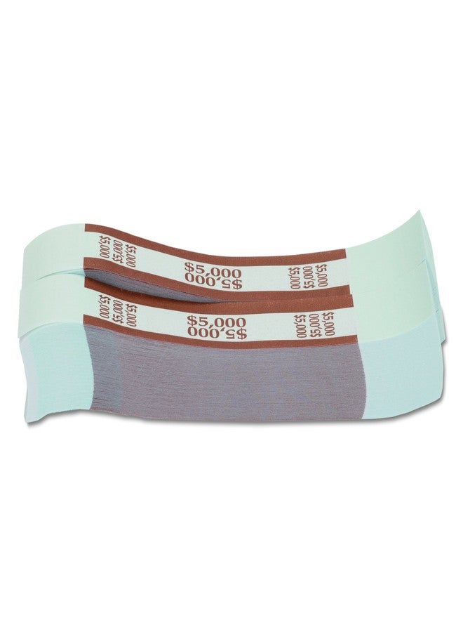 MMF Industries Currency Straps for Fifties, 5000 Dollar Capacity, 1.25 Inch Width, 1000 Straps per Box, Brown (216070I09) - Image 1