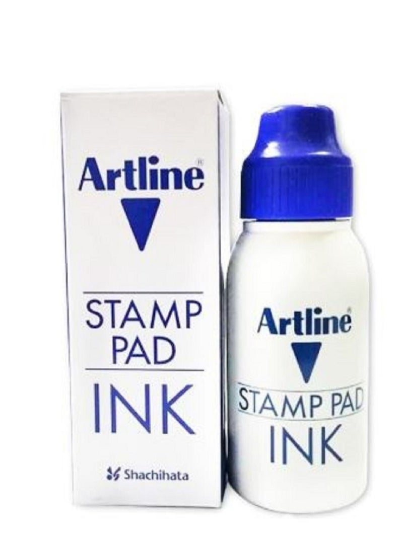 Artline Stamp Pad Ink Blue 50ml - Image 2