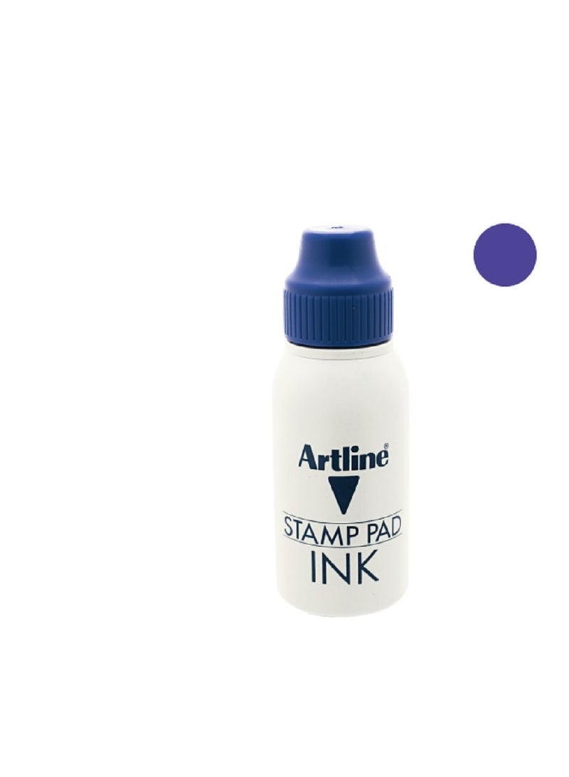 Artline Stamp Pad Ink Blue 50ml - Image 3