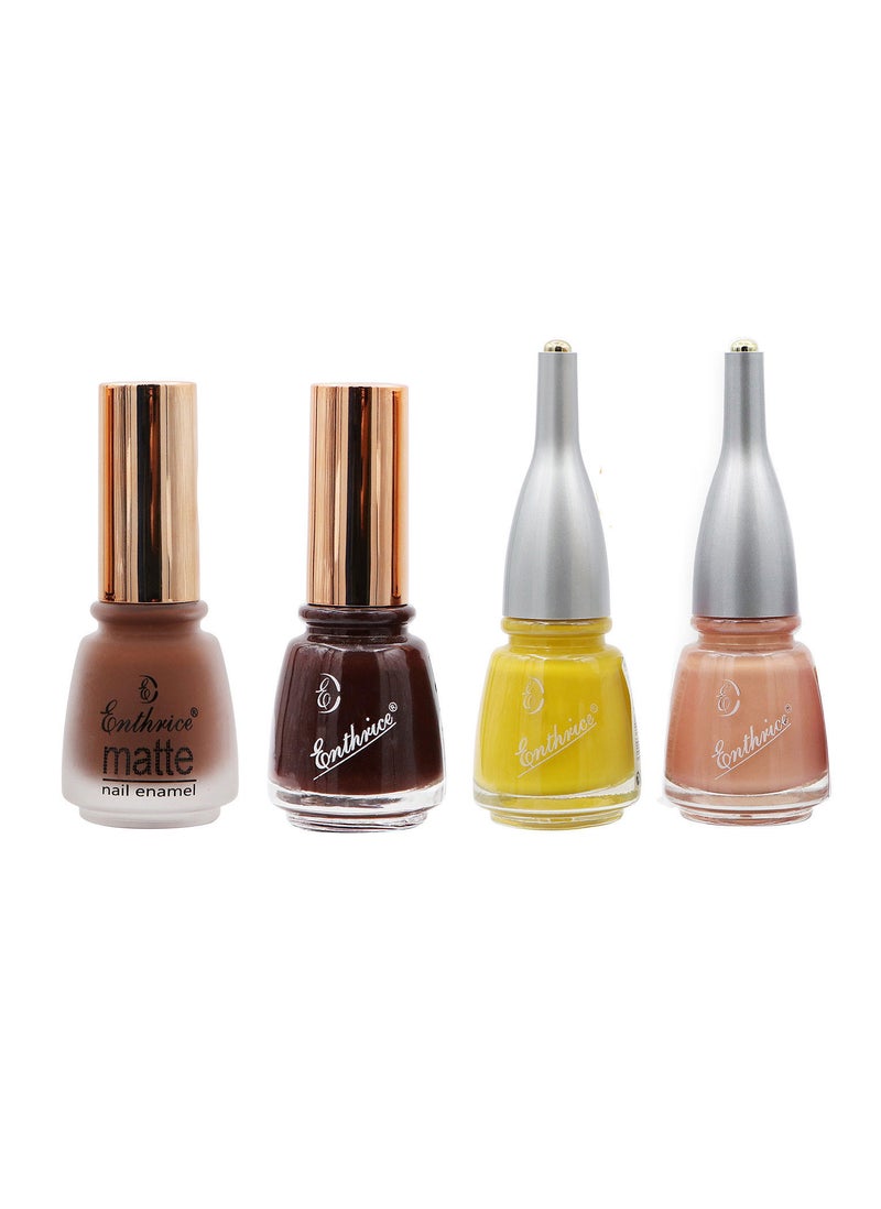 Enthrice Quick Dry Nail Polish 15ml Combo 5-10-38-52 Pack of 4 - Image 1