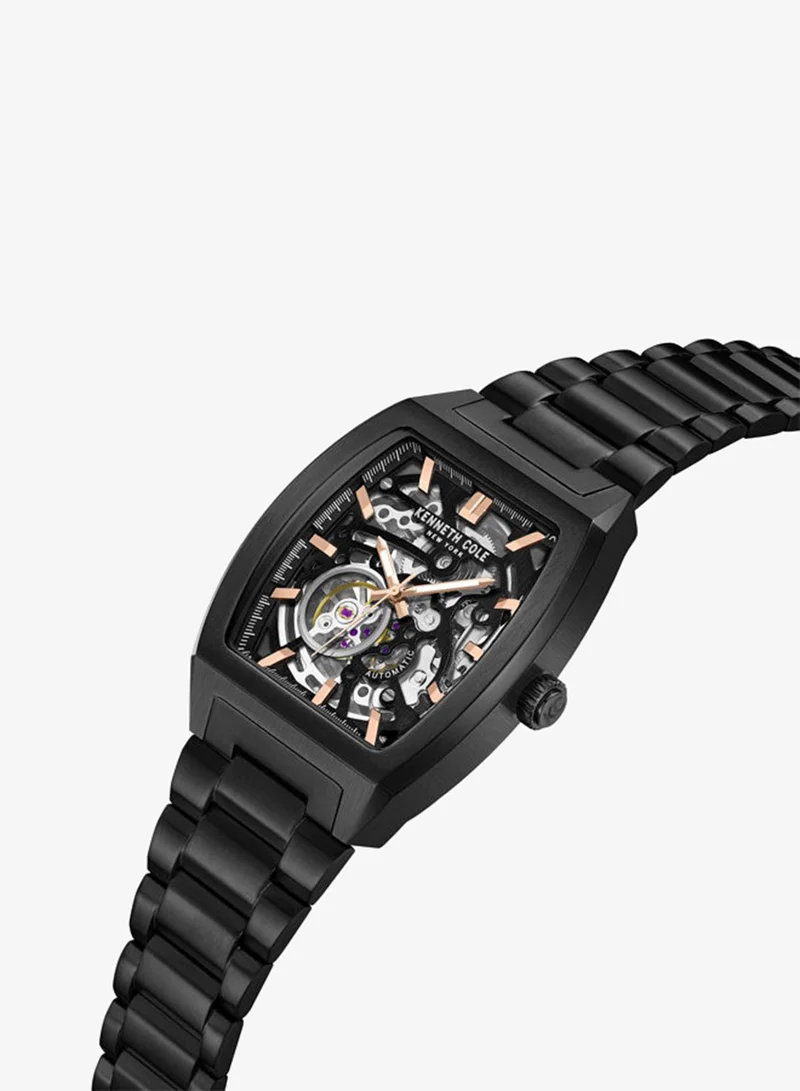 Kenneth Cole New York 40mm Automatic Men's Watch with Chocolate Dial & Chocolate Stainless Steel Bracelet