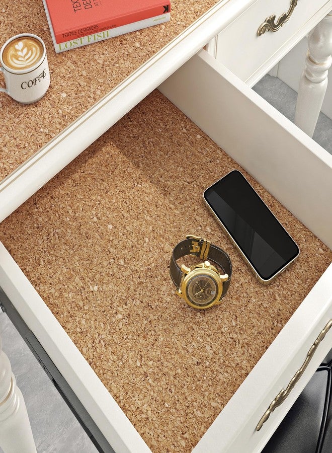 ReWallpaper Self Adhesive Cork Roll with Backing Thick 0.06 Inch Cork Sheet for DIY Crafts Coasters Drawer Liners Natural Corkboards and Bulletin Board Paper Roll for Wall Decoration 17.3in x 3.9ft - Image 3