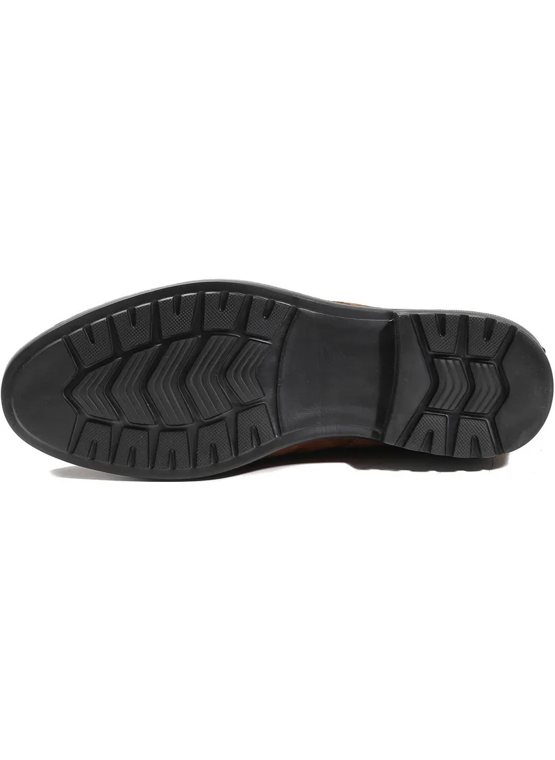 دوفي Tan Men's Suede Flat Casual Boots
