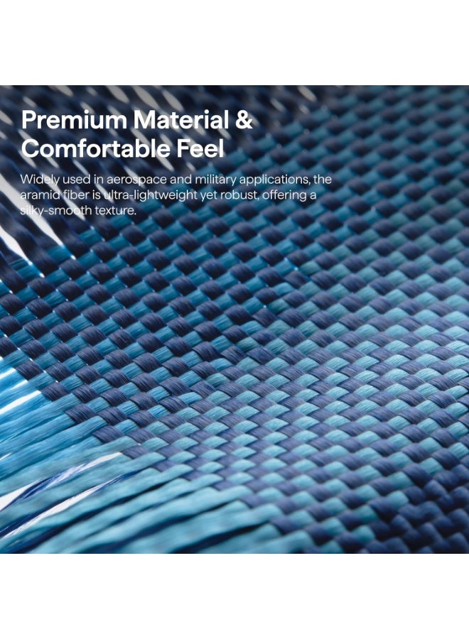 pitaka for S26 Ultra Case, 6.9 Inch, Compatible with MagSafe, Ultra-Slim Samsung Galaxy S26 Ultra Case with Aaron Button, 1500D Aramid Fiber Woven [Edge Case - Over the Horizon] - Image 4