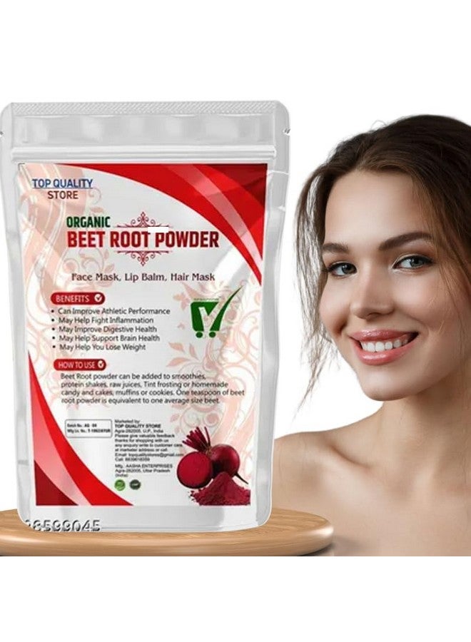 TQS Pure Beetroot Powder for Pinkish Skin Rosy Cheeks, Glowing, Shiny Skin 100gm - Image 1