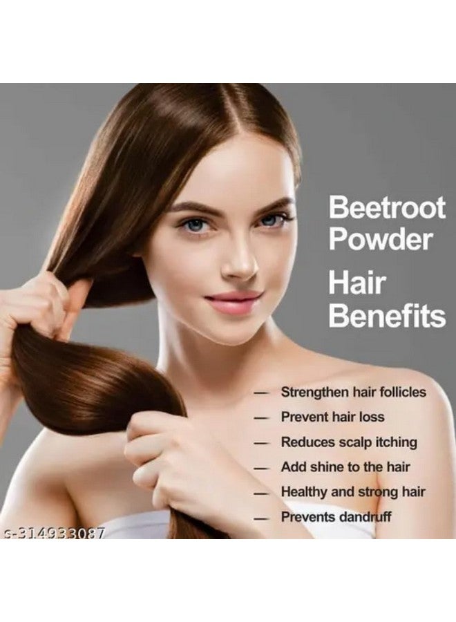 TQS Pure Beetroot Powder for Pinkish Skin Rosy Cheeks, Glowing, Shiny Skin 100gm - Image 4