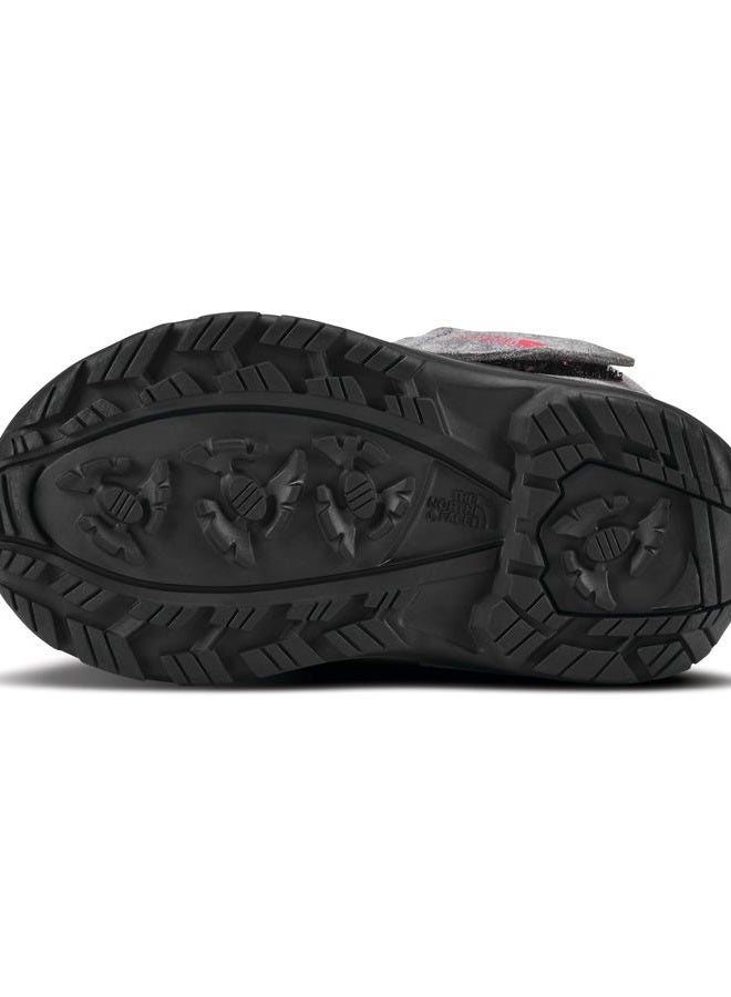 THE NORTH FACE Kids' Alpenglow II Insulated Snow Boot, Tnf Black/Zinc Grey, 9 Toddler - Image 4