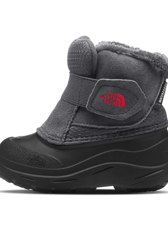 THE NORTH FACE Kids' Alpenglow II Insulated Snow Boot, Tnf Black/Zinc Grey, 9 Toddler - Image 1