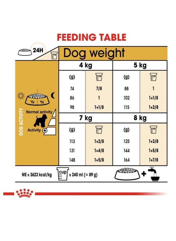 ROYAL CANIN Breed Health Nutrition Miniature Schnauzer Adult 3 KG - Image 3